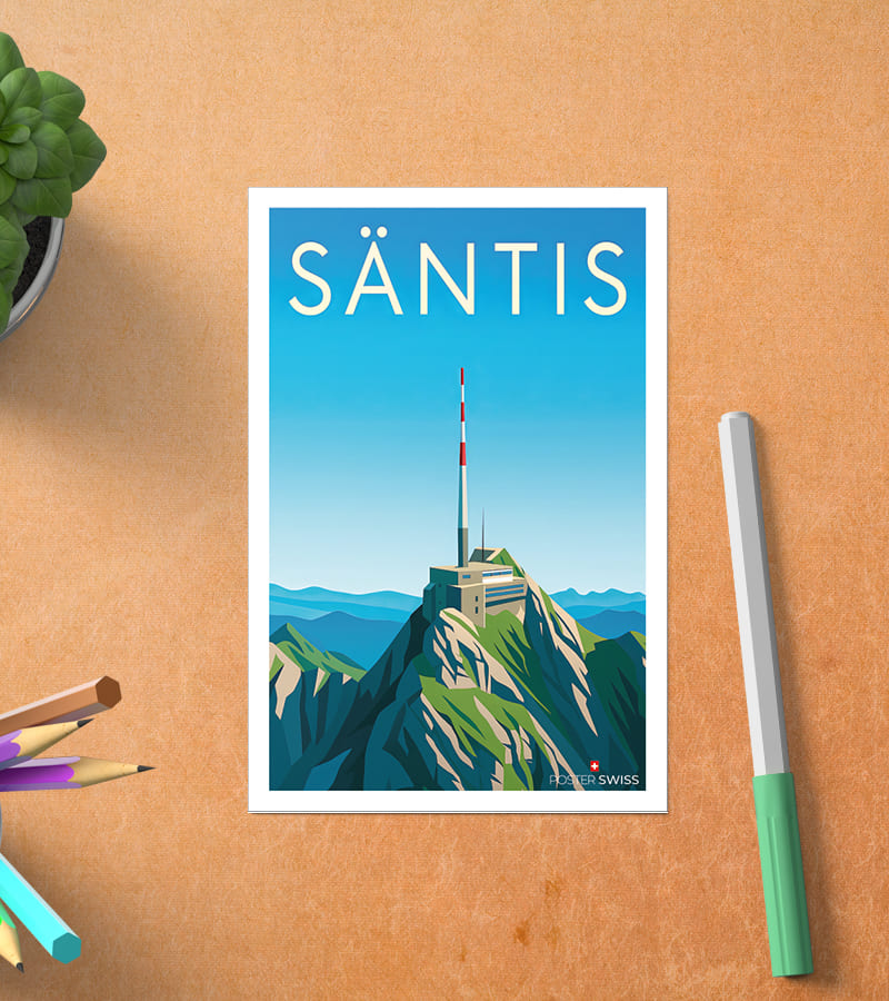 Carte Postale Santis