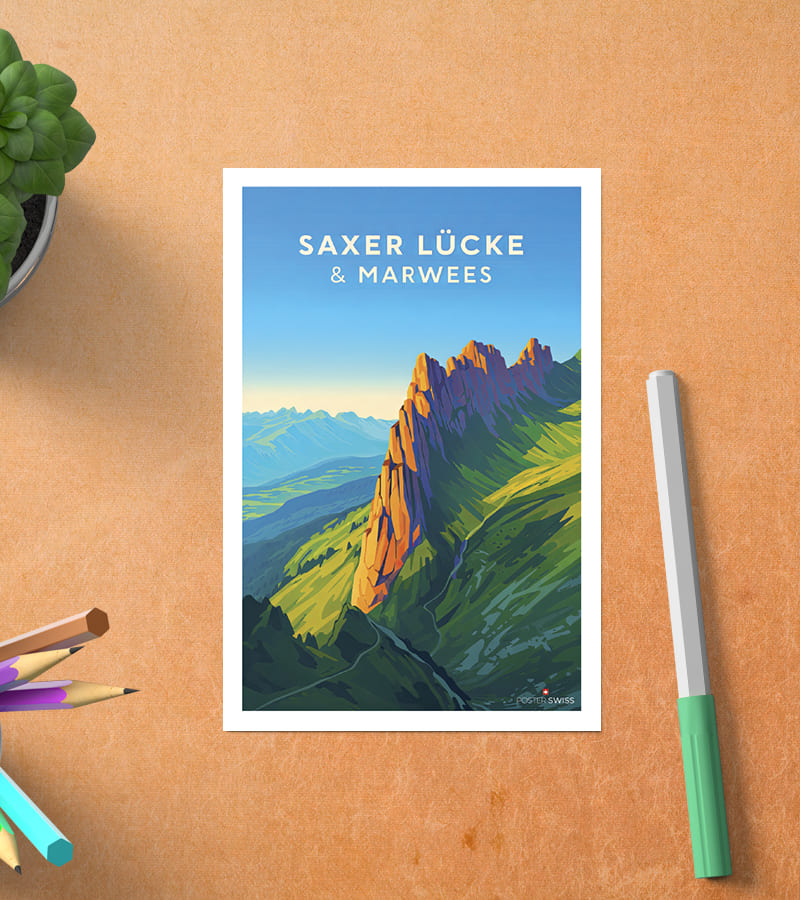 Saxer Glück Postkarte