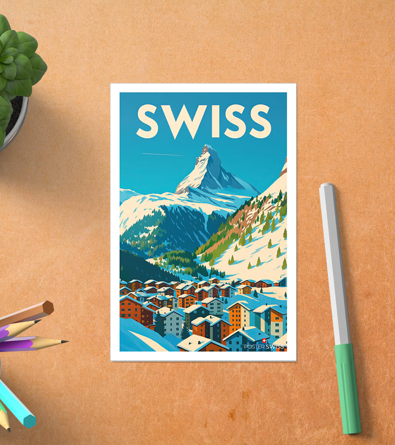 Carte Postale Swiss