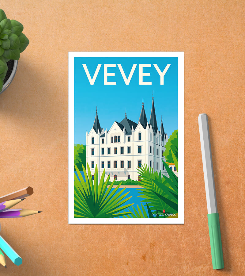 Carte Postale Vevey