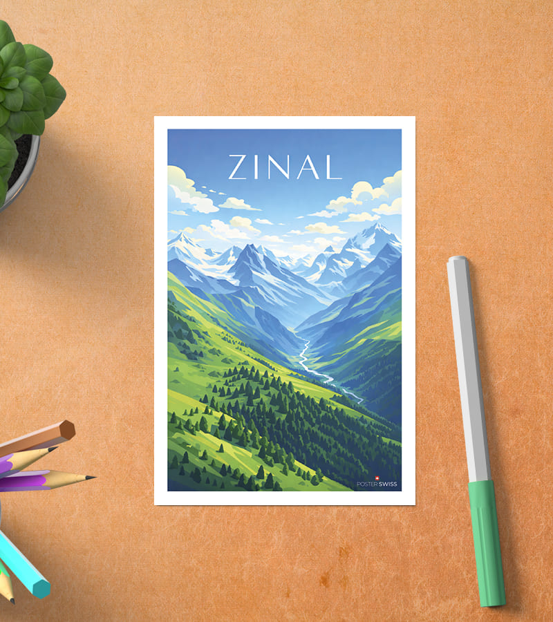 Postkarte Zinal