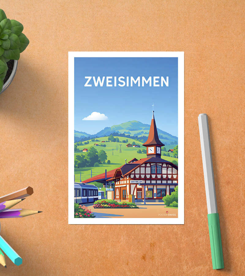 Carte Postale Zweisimmen