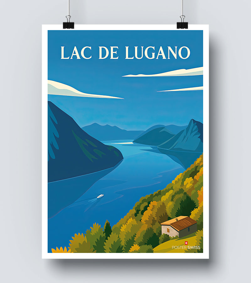 Affiche Lac De Lugano