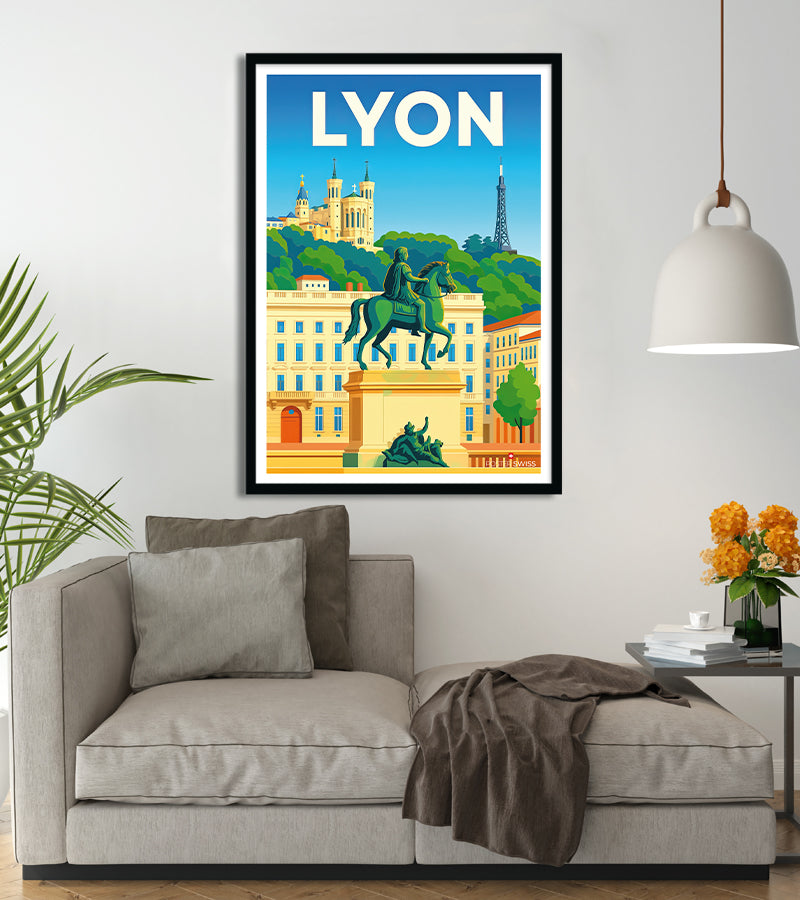 Poster Lyon Centre Ville