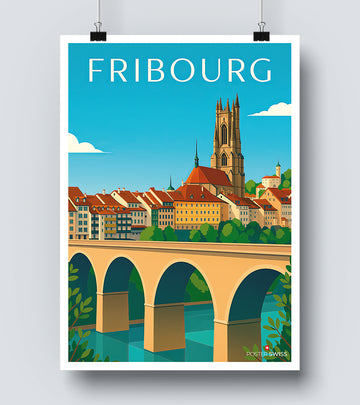 Affiche Fribourg Cite