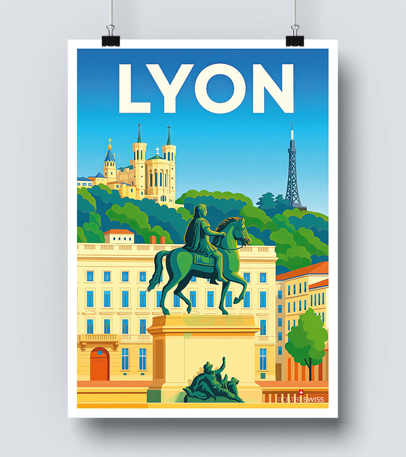 Affiche Lyon Centre Ville