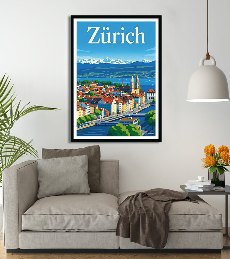 Poster Zurich Vintage