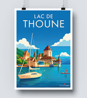 Affiche Lac De Thoune