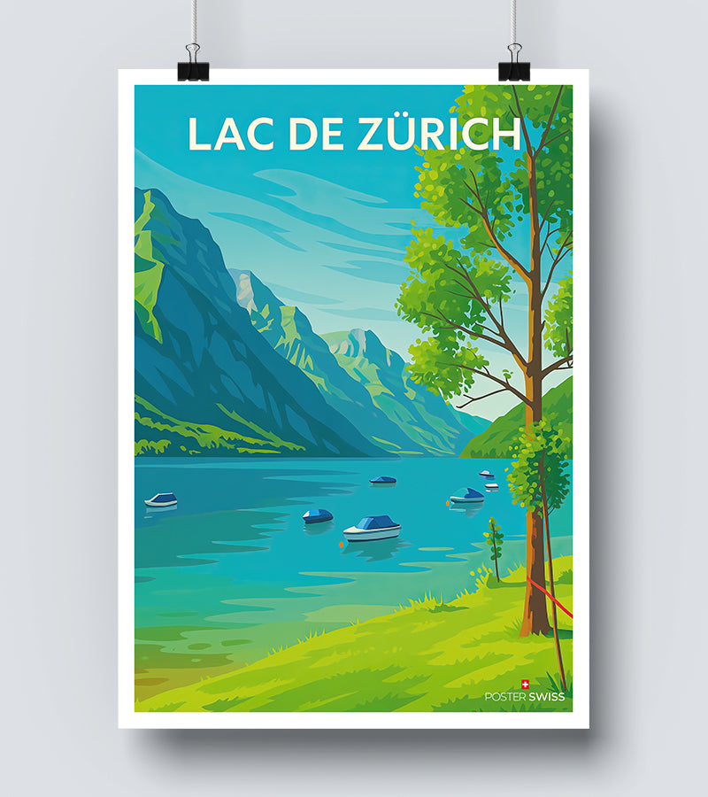 Affiche Lac De Zurich