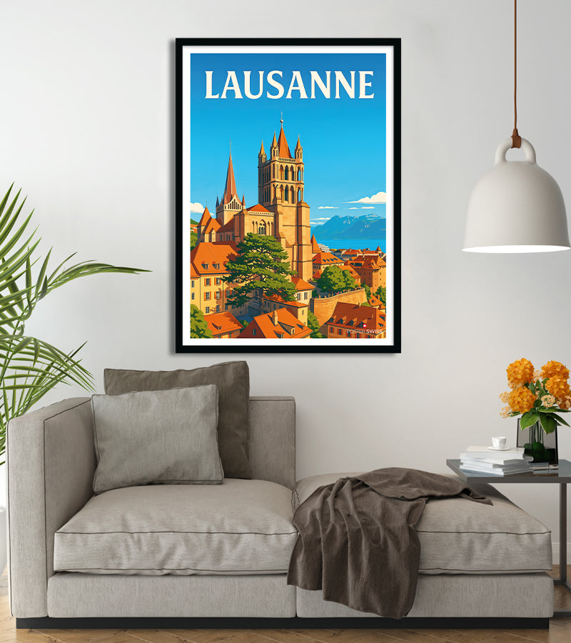 Poster Lausanne Cathedrale