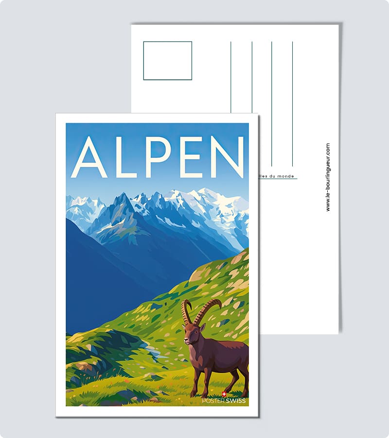 Carte Postale Alpen