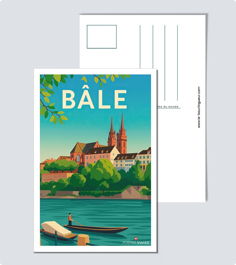 Carte Postale ville de Bâle