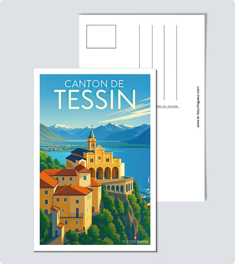 Carte Postale Canton de Tessin