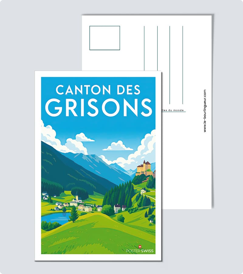 Carte Postale Canton des Grisons