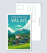 Carte Postale Canton du Valais