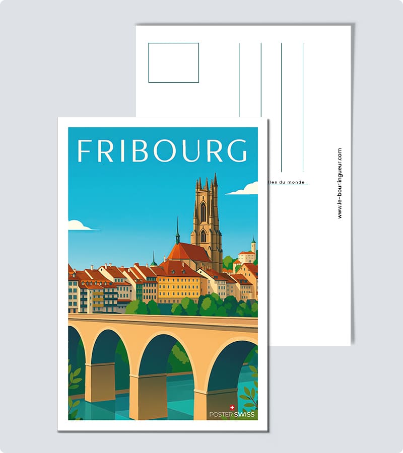 Carte Postale Fribourg
