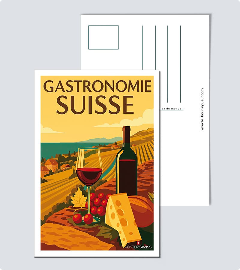 Carte Postale Gastronomie Suisse