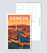 Carte Postale Vintage Geneva