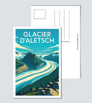 Carte Postale Glacier d Aletsch