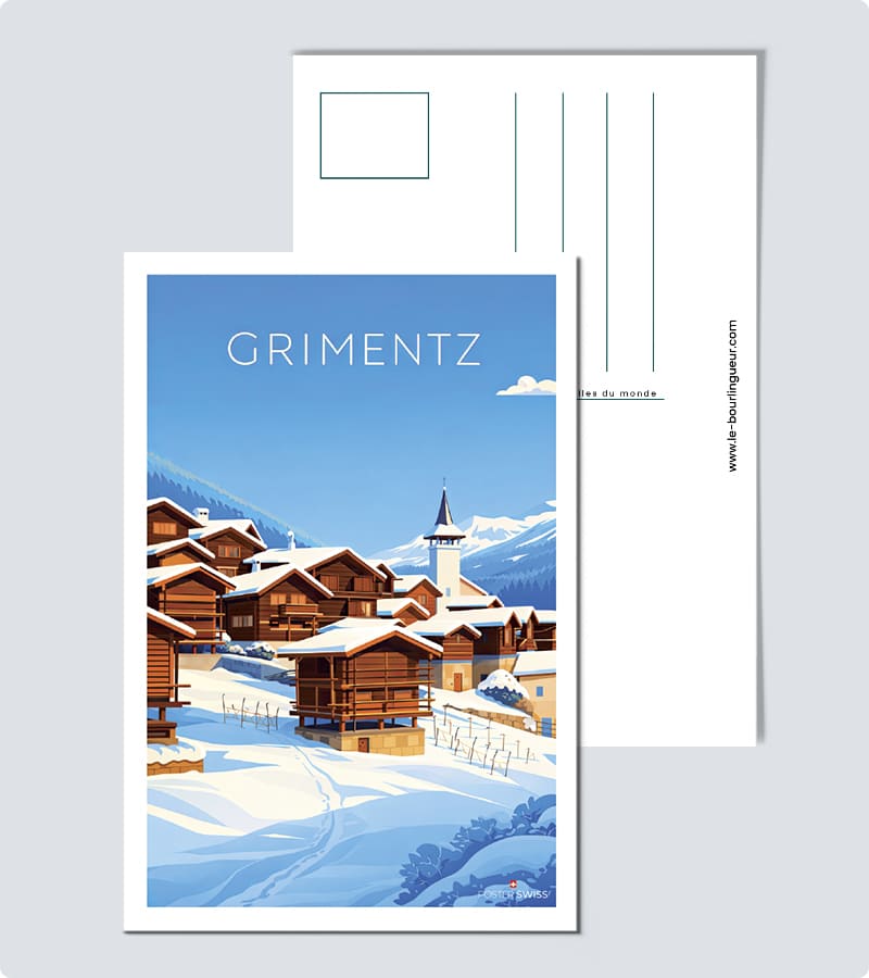 Carte Postale Grimentz Vintage