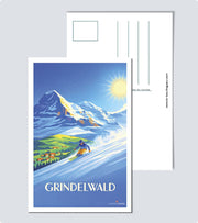 Carte Postale Grindelwald Ski