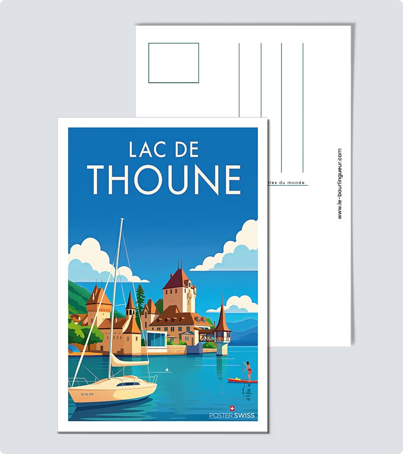 Carte Postale Lac de Thoune