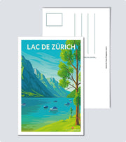 Carte Postale Lac de Zurich
