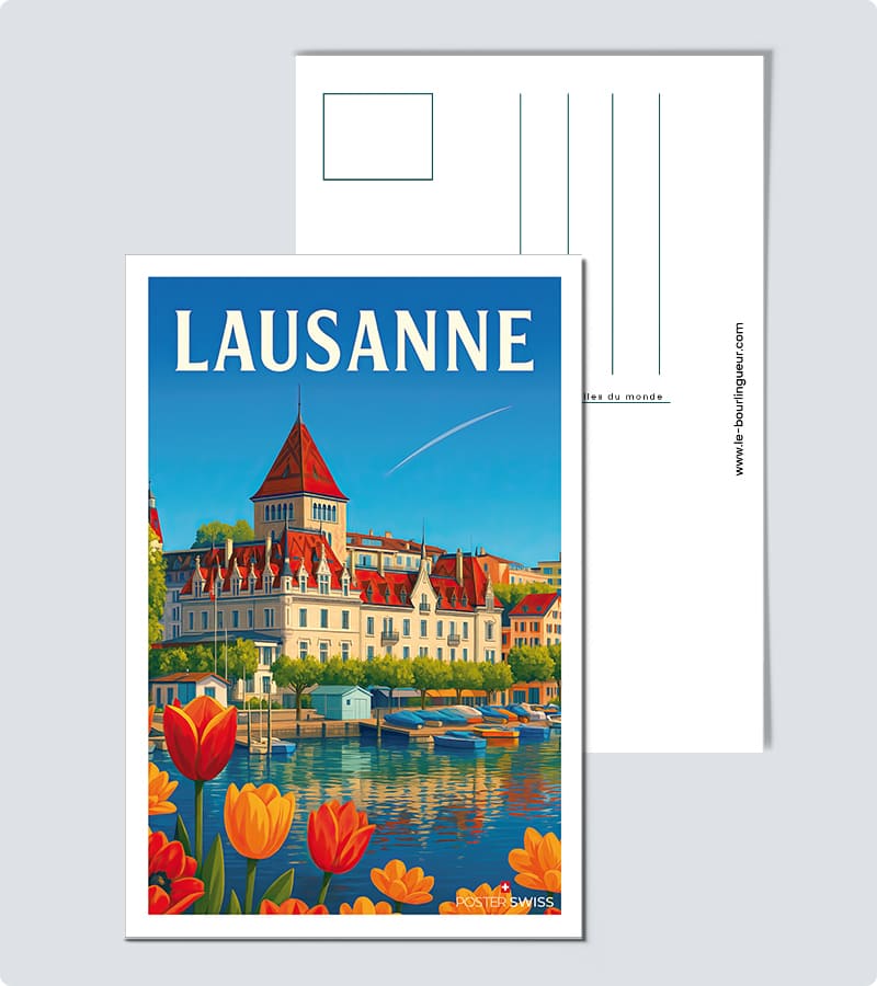 Carte Postale Lausanne Centre ville