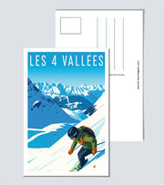 Carte Postale Les 4 vallées