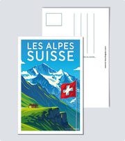 Carte Postale Les Alpes Suisses