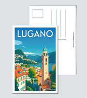Carte Postale Vintage Lugano
