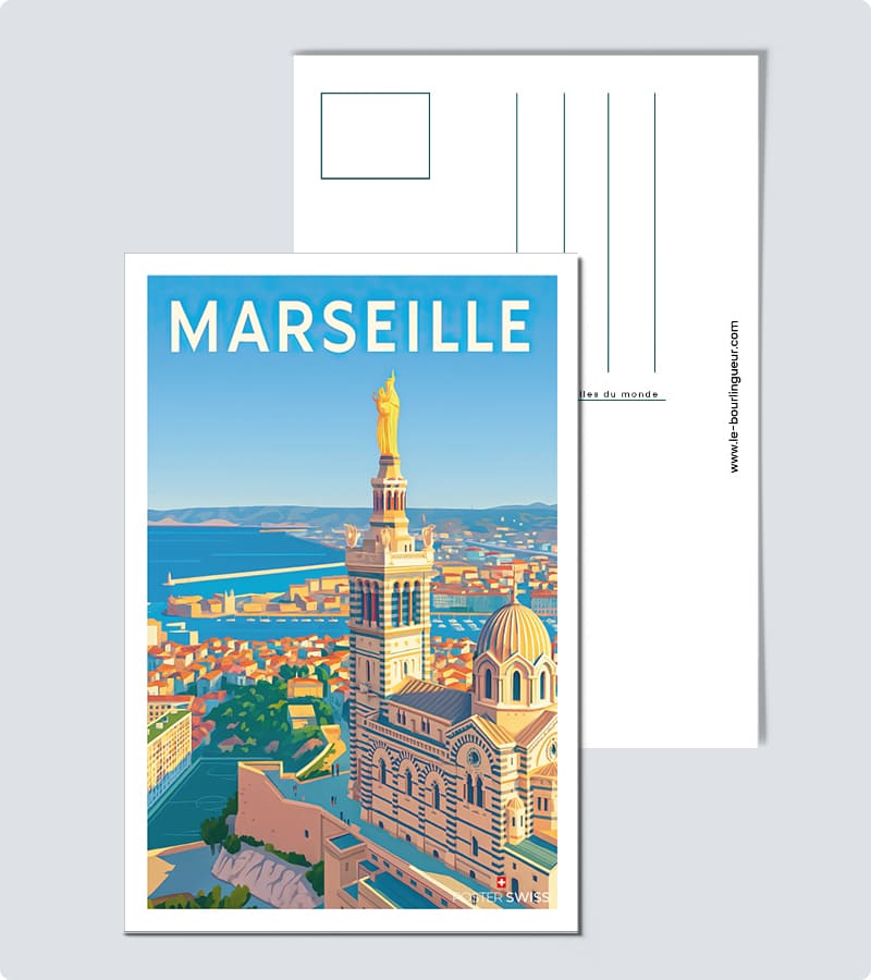 Carte Postale Vintage Marseille