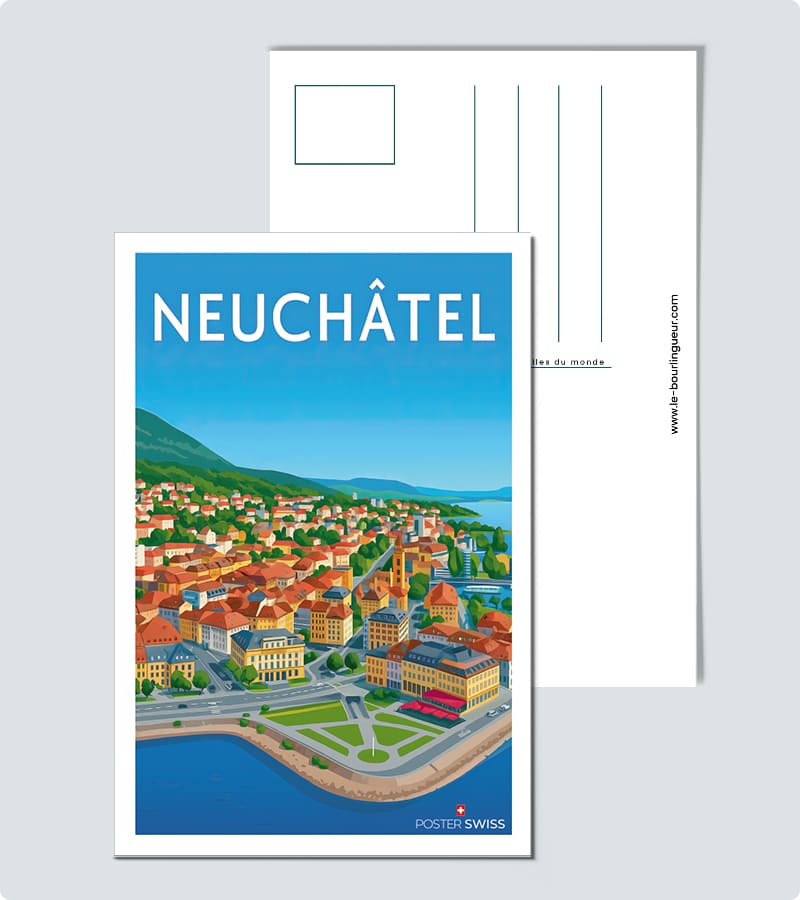 Carte Postale Canton Neuchâtel