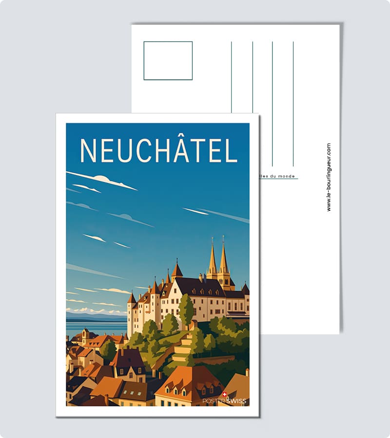 Carte Postale vintage Neuchâtel