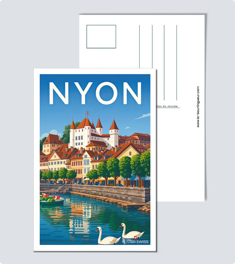 Carte Postale Nyon vintage