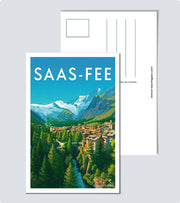 Carte Postale Saas Fee