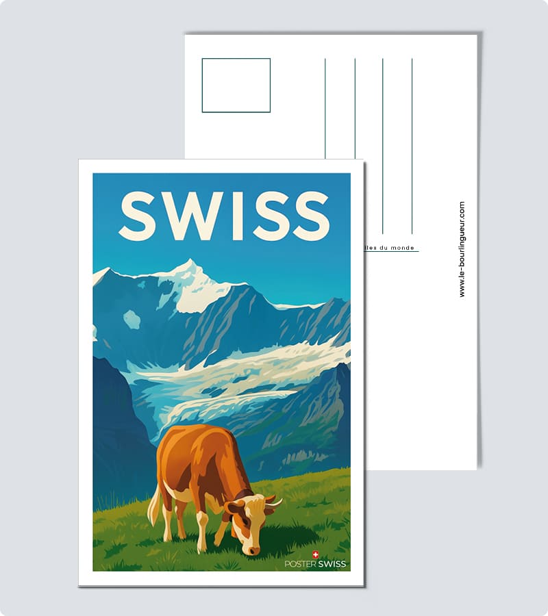 Carte Postale Swiss Montagnes
