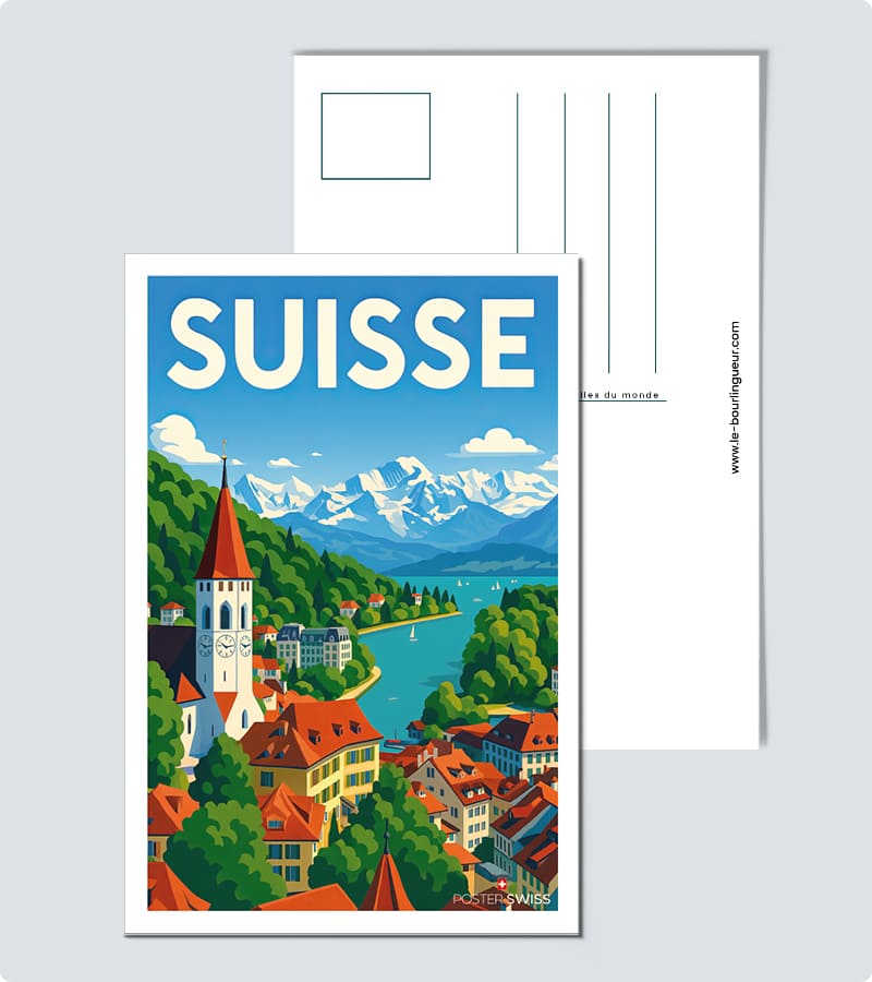 Carte Postale Ville Suisse