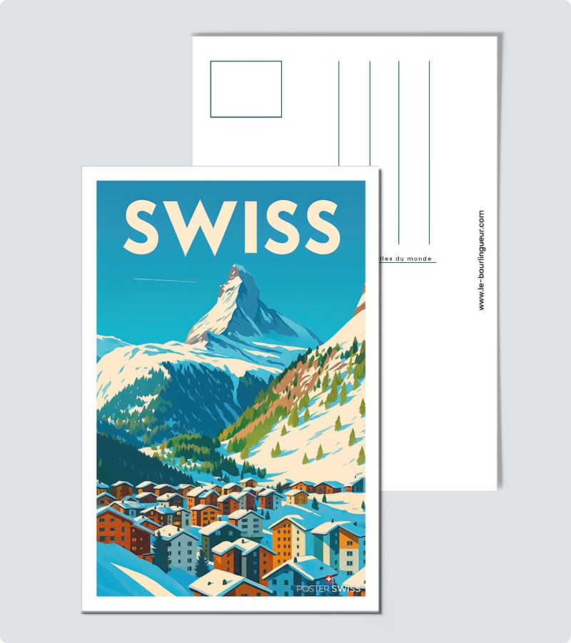 Carte Postale Swiss