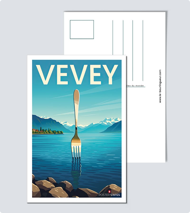 Carte Postale Fourchette de Vevey