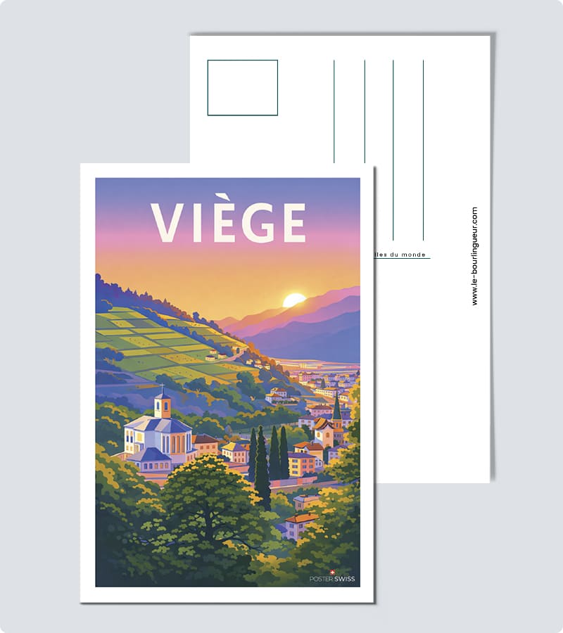 Postkarte Visp