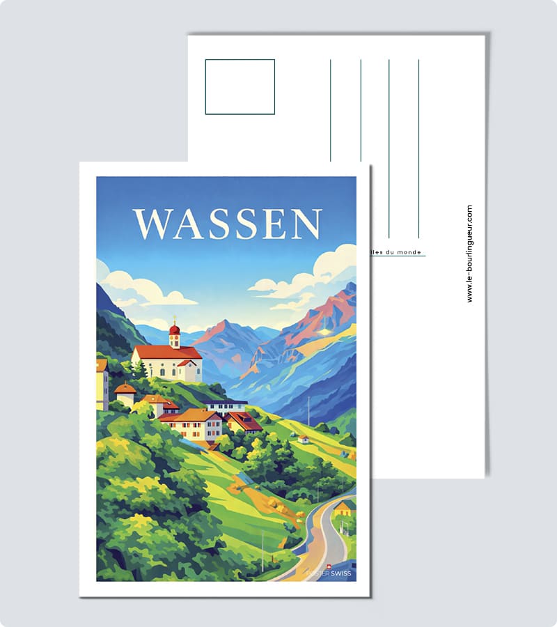 Wassen Postkarte