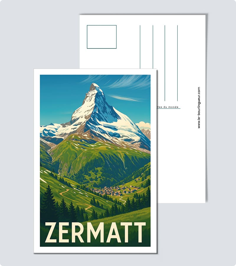 Carte Postale Zermatt vintage