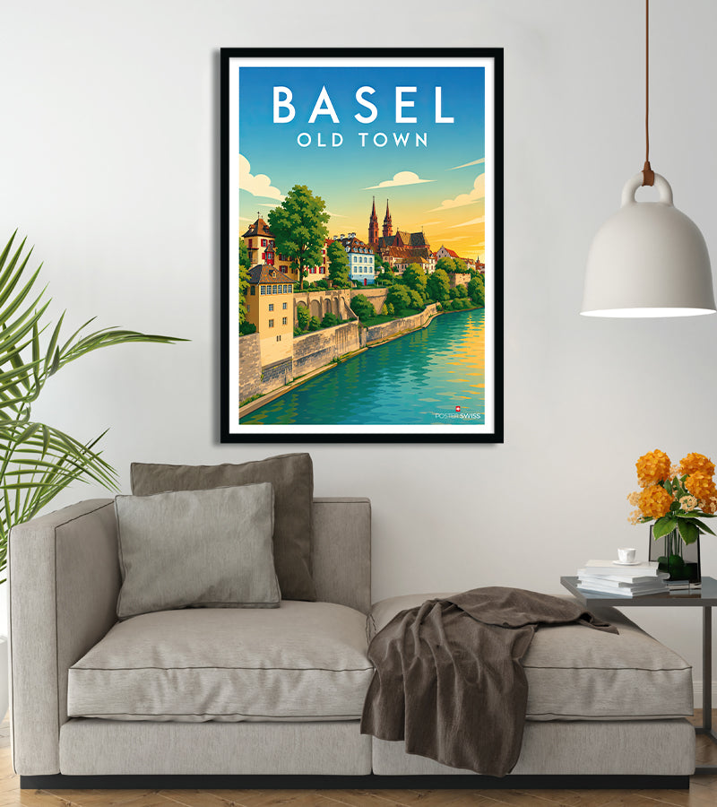 poster Basel Old Town