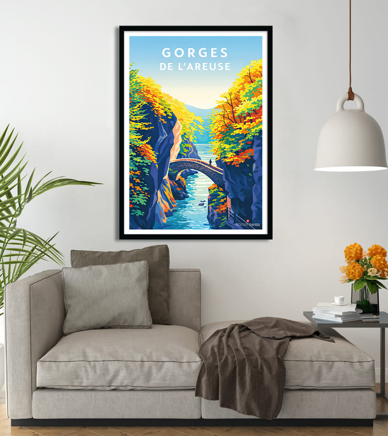 Affiche Gorges de l Areuse
