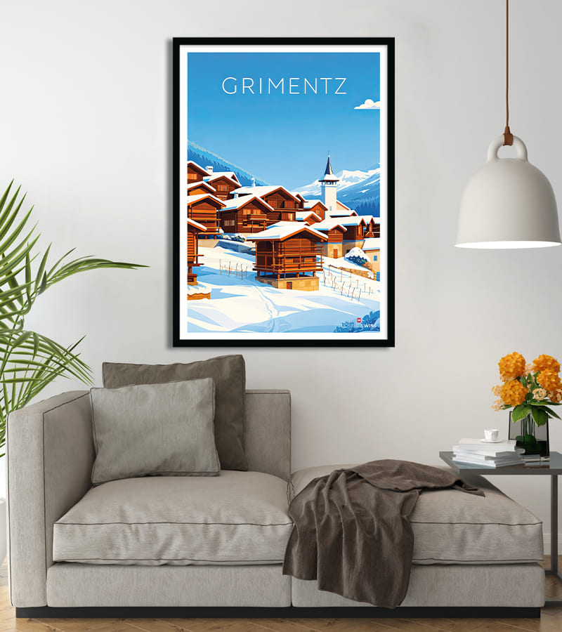 Vintage Grimentz-Poster