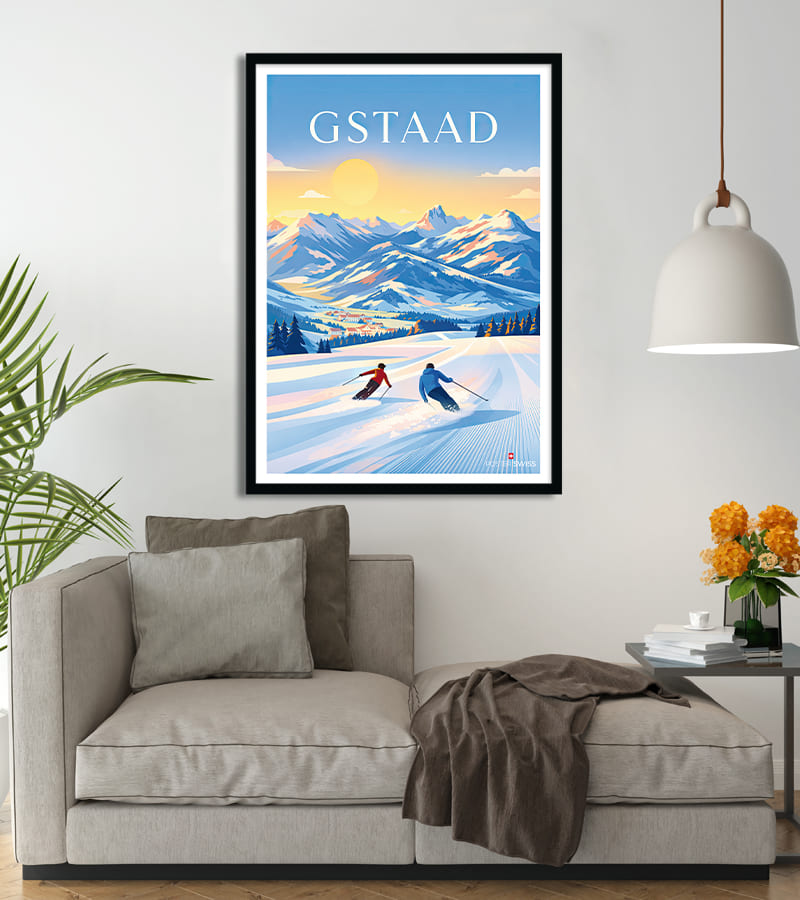poster Gstaad ski