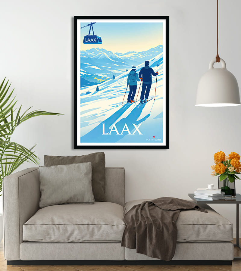 Affiche Laax ski