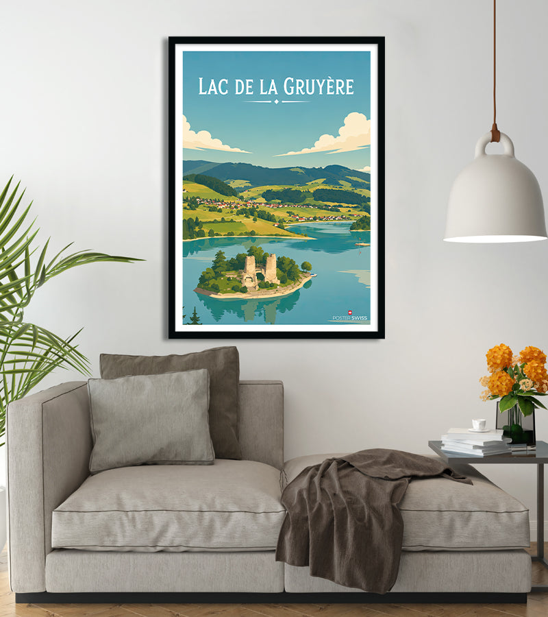 Affiche Lac de la Gruyère