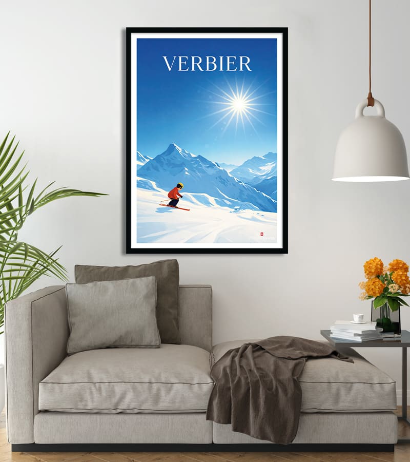 poster Verbier Ski